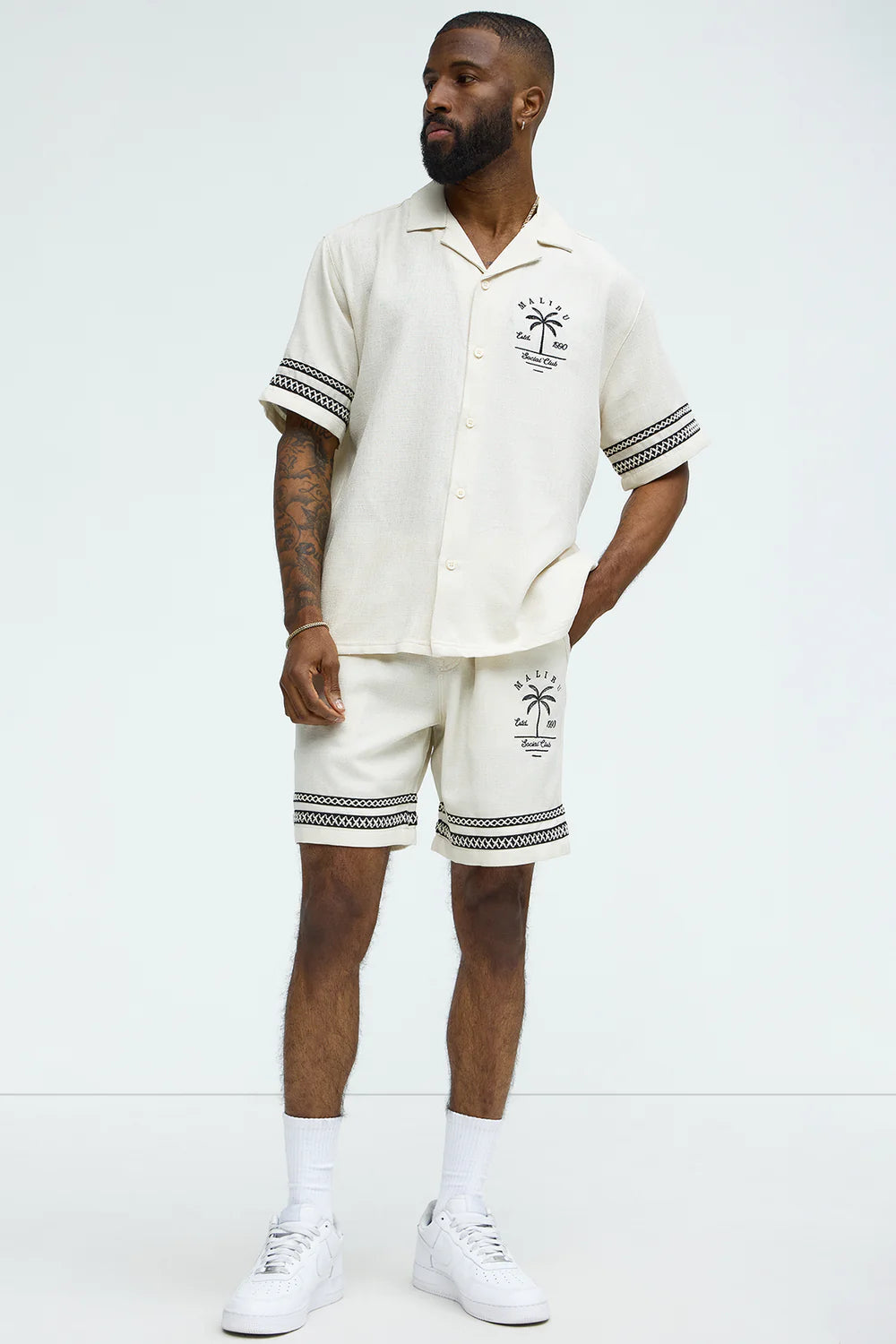 Zephyr Relaxed Shorts - Off White