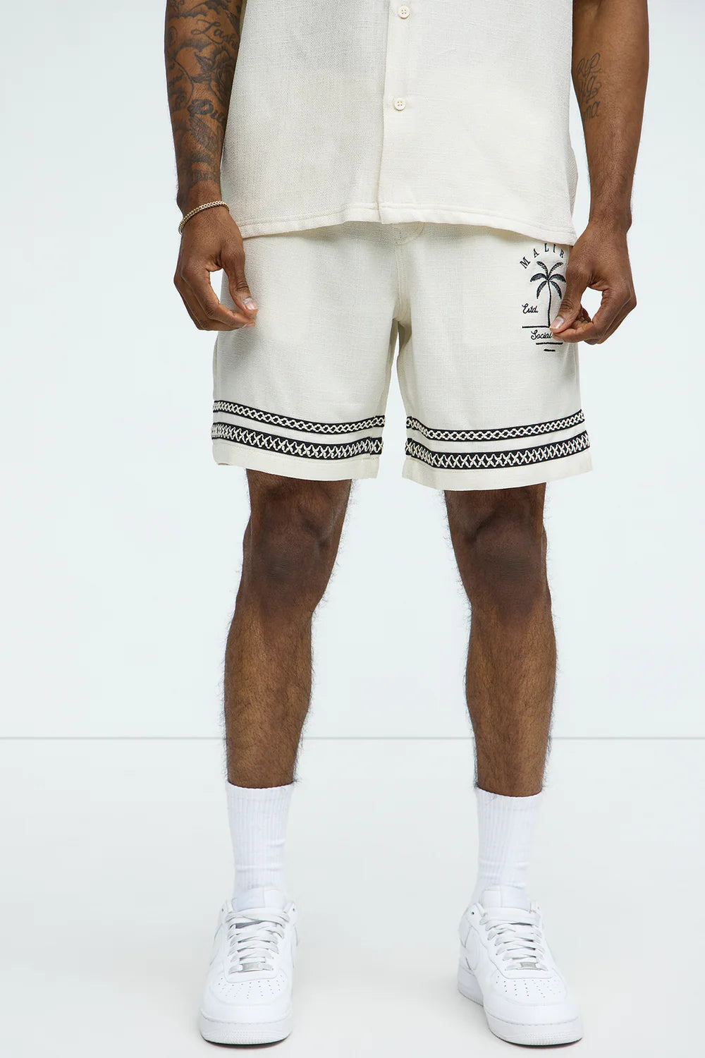 Zephyr Relaxed Shorts - Off White
