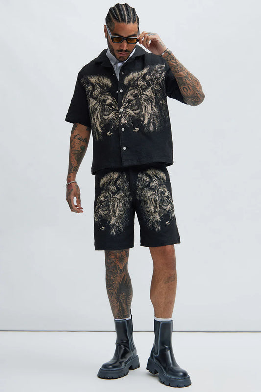 Armaros Tapestry Shirt - Black/combo
