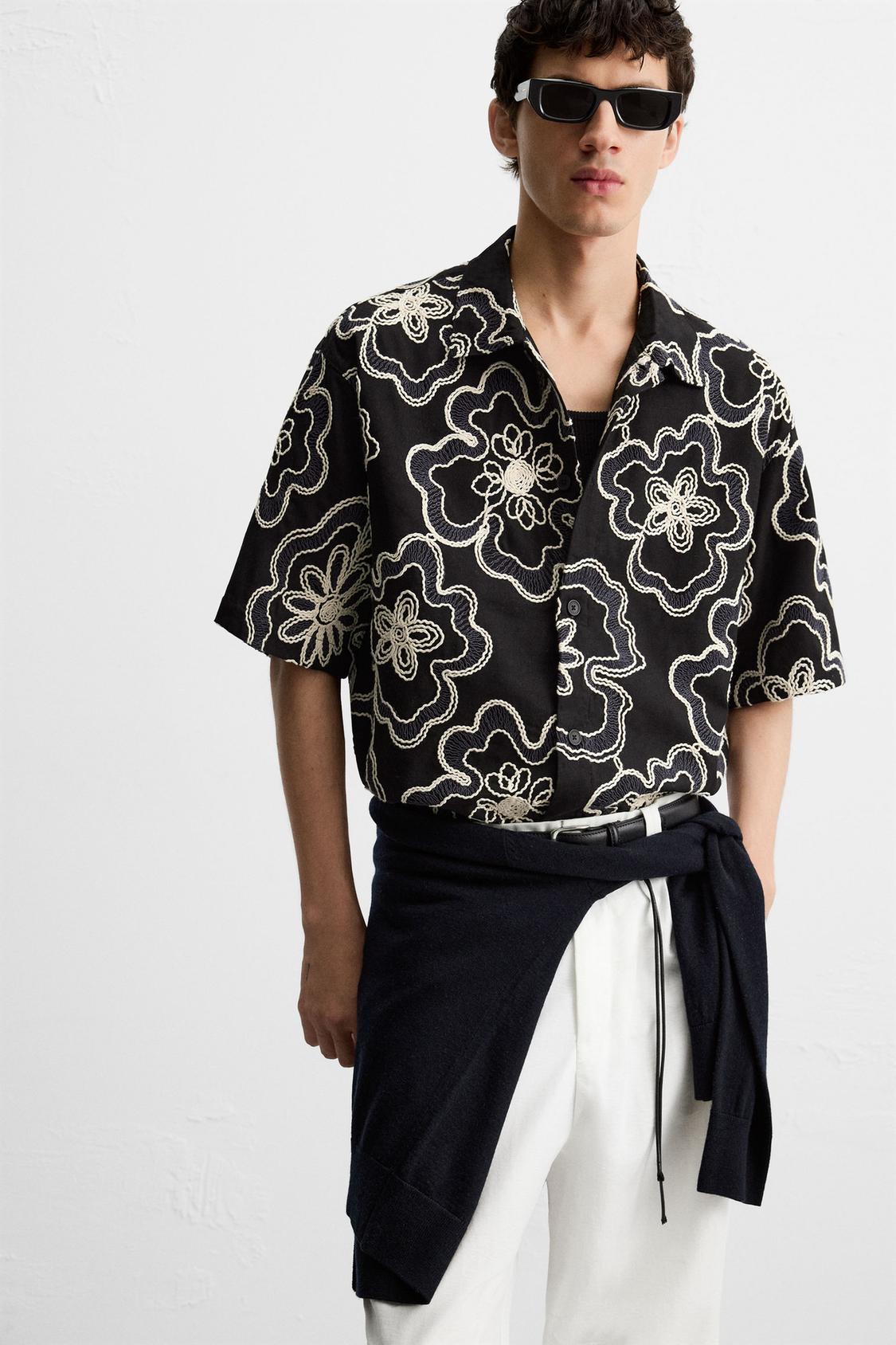 RAISED EMBROIDERY SHIRT