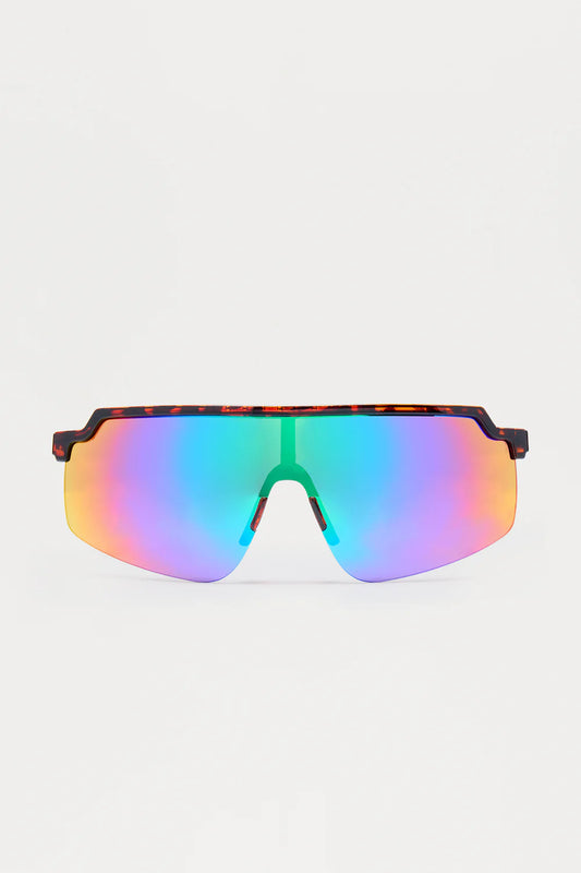 Fredericton Shield Sunglasses - Tortoise/Blue