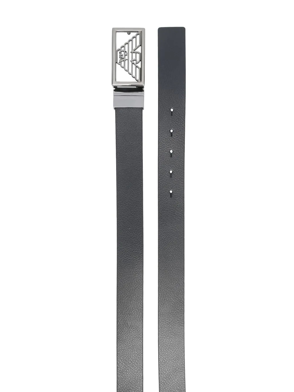 logo-plaque buckle belt