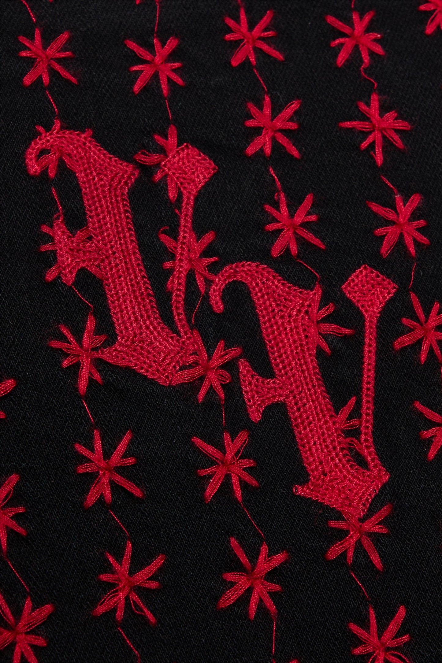 "ASTERISK" BLACK / RED STACKED FLARE