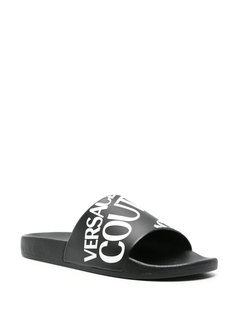logo-embossed moulded-footbed slides