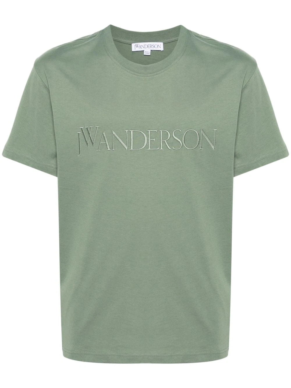 logo-embroidered cotton T-shirt