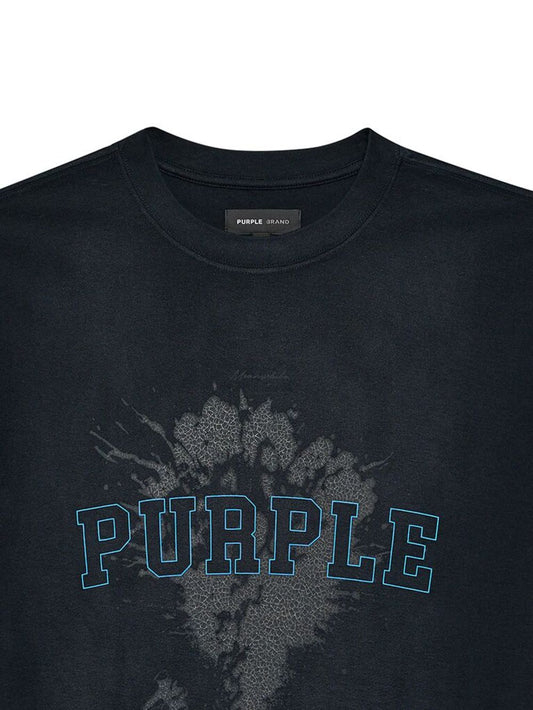 Purple Brand logo-print cotton T-shirt