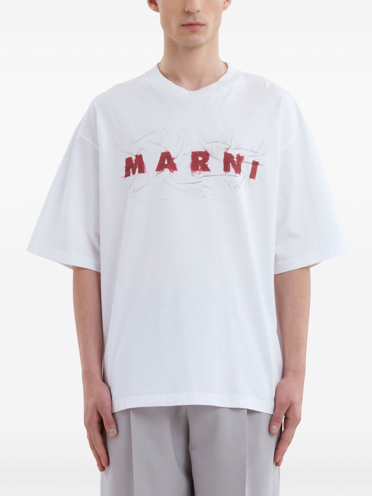Marni logo-print cotton T-shirt
