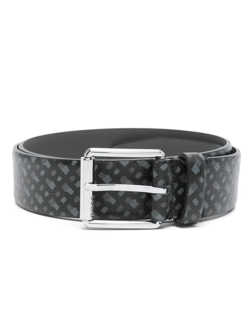 monogram-pattern belt