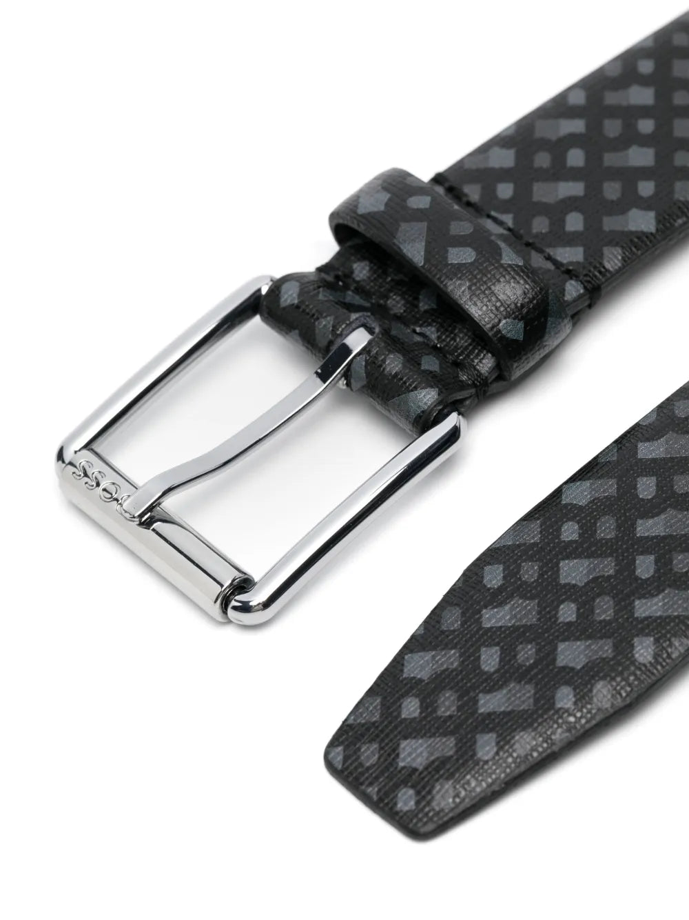 monogram-pattern belt