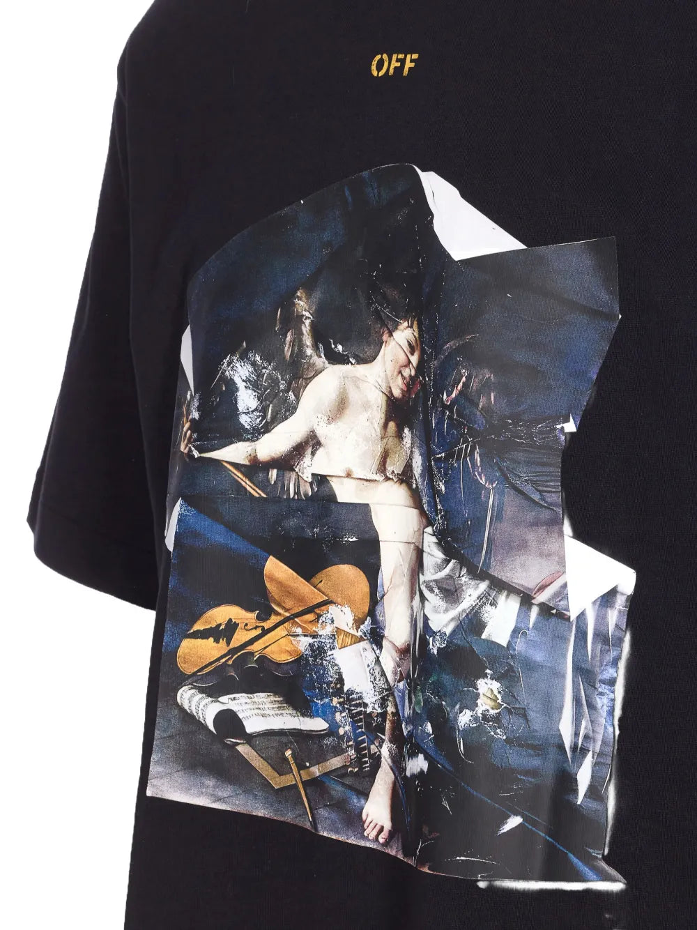 Cupid-print crewneck T-shirt