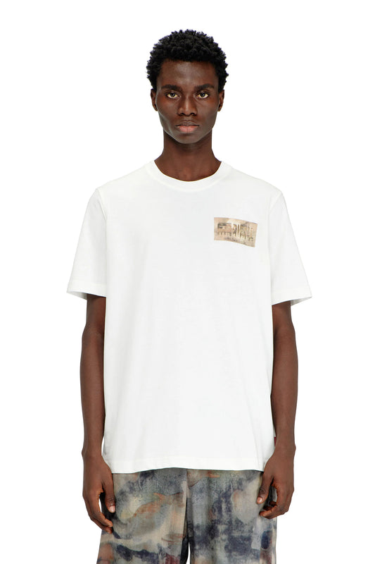 T-shirt with camouflage patch