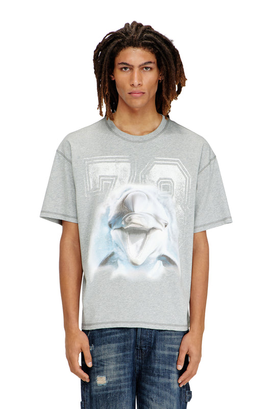 Relaxed T-shirt with dolphin graphic