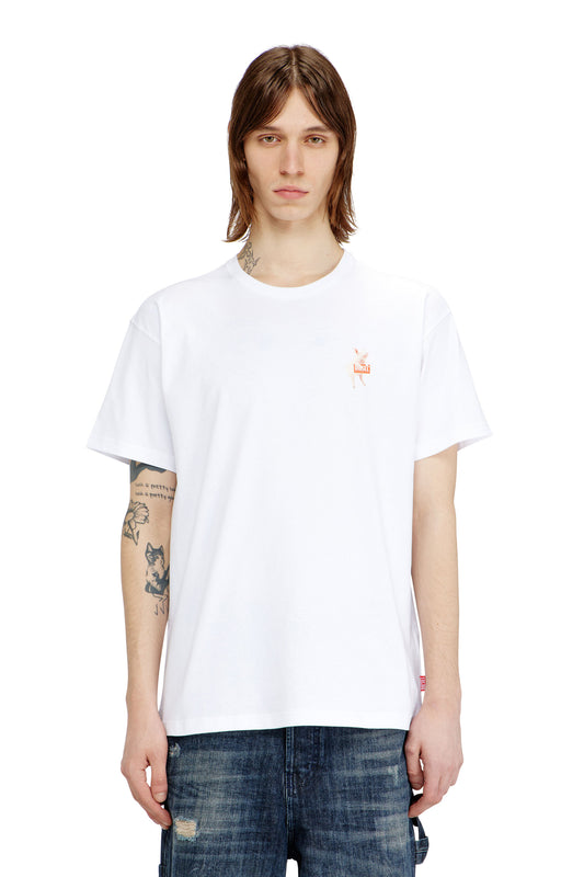 T-shirt with pig and logo print