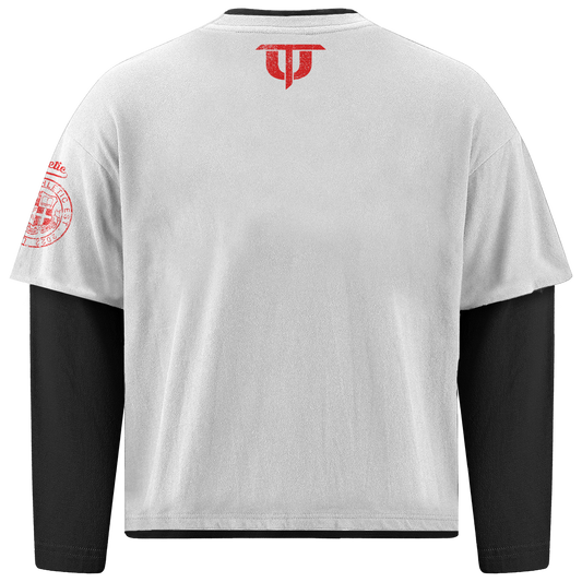 Athletic Pulse Layered Tee - White