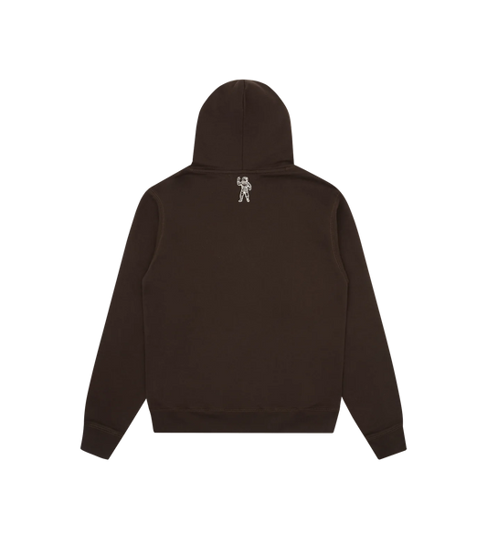 SMALL ARCH LOGO POPOVER HOOD - BROWN