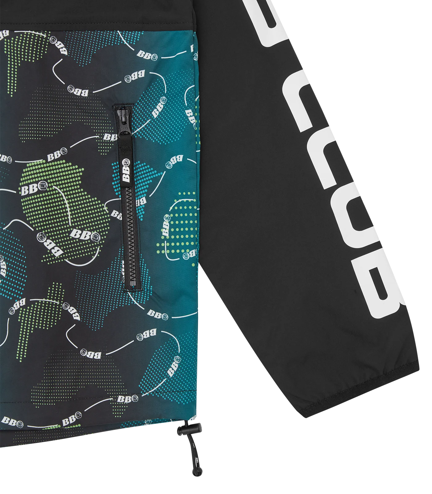 BB ASTRO CAMO PANEL WINDBREAKER - BLACK