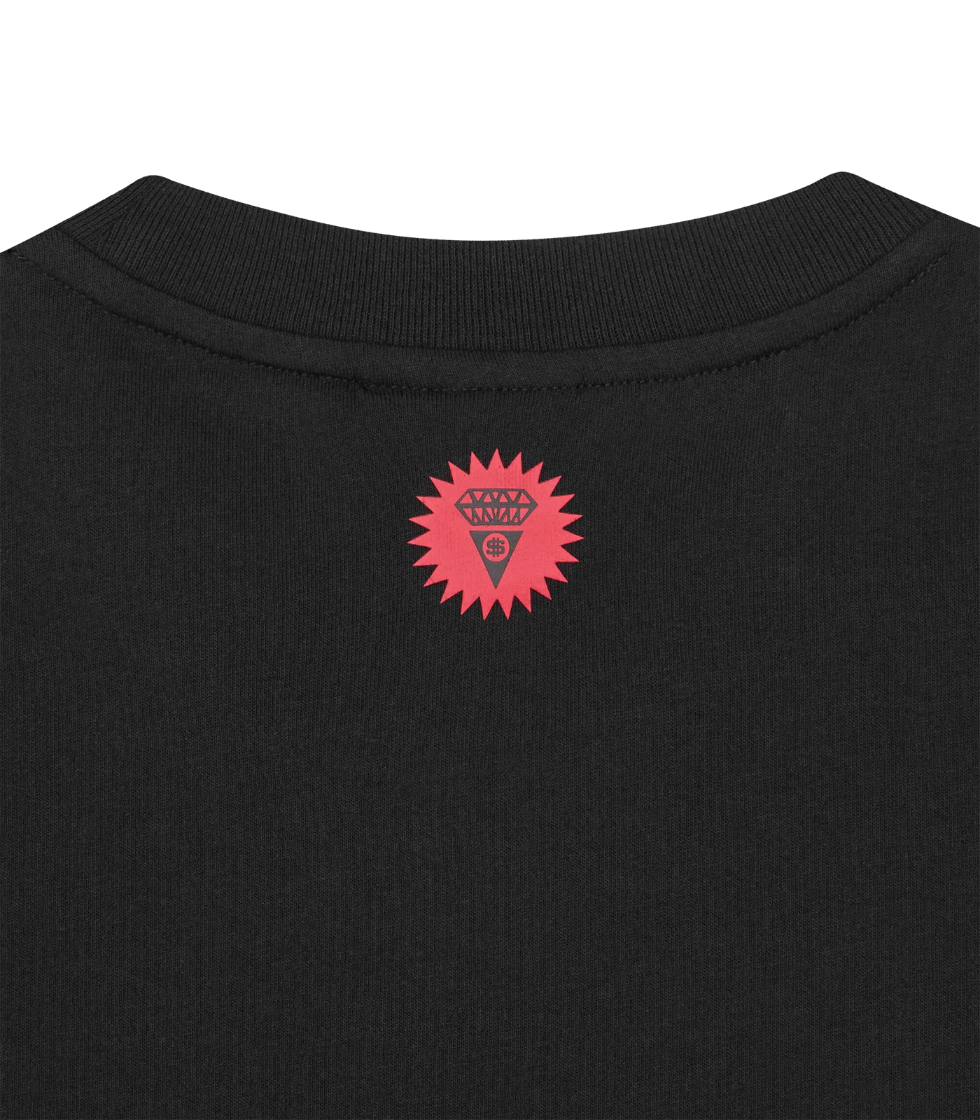 CRYSTAL RUNNING DOG T-SHIRT - BLACK