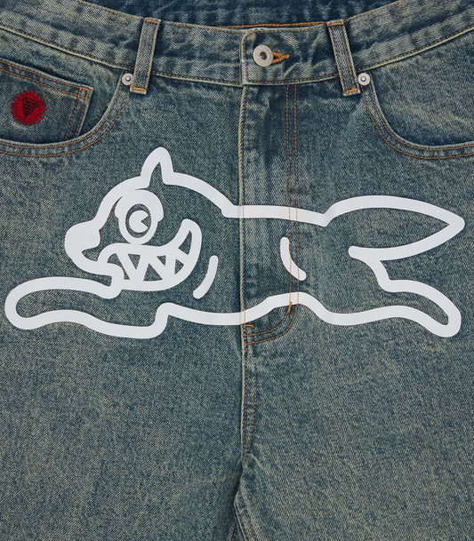 RUNNING DOG DENIM SHORTS - VINTAGE WASH