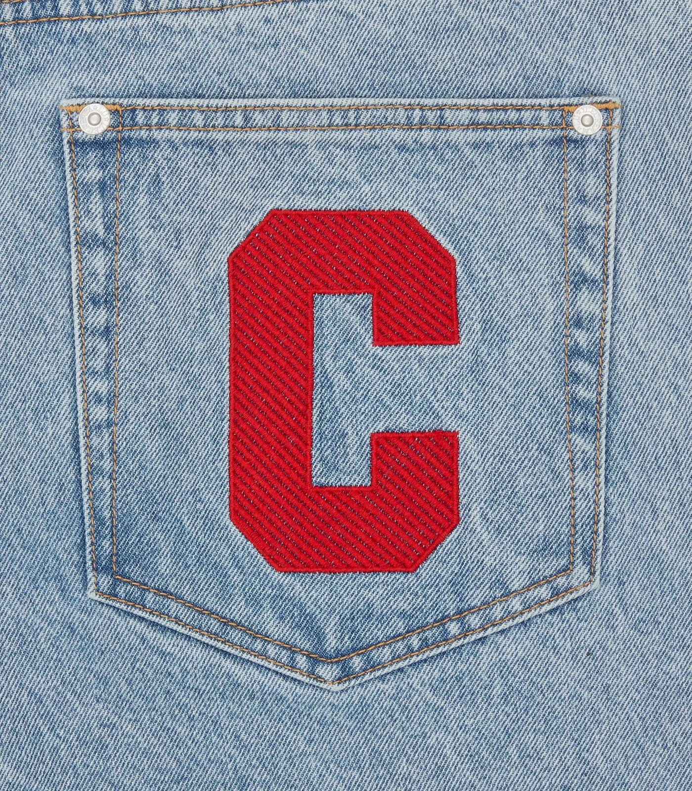 RUNNING DOG DENIM SHORTS - LIGHT WASH BLUE