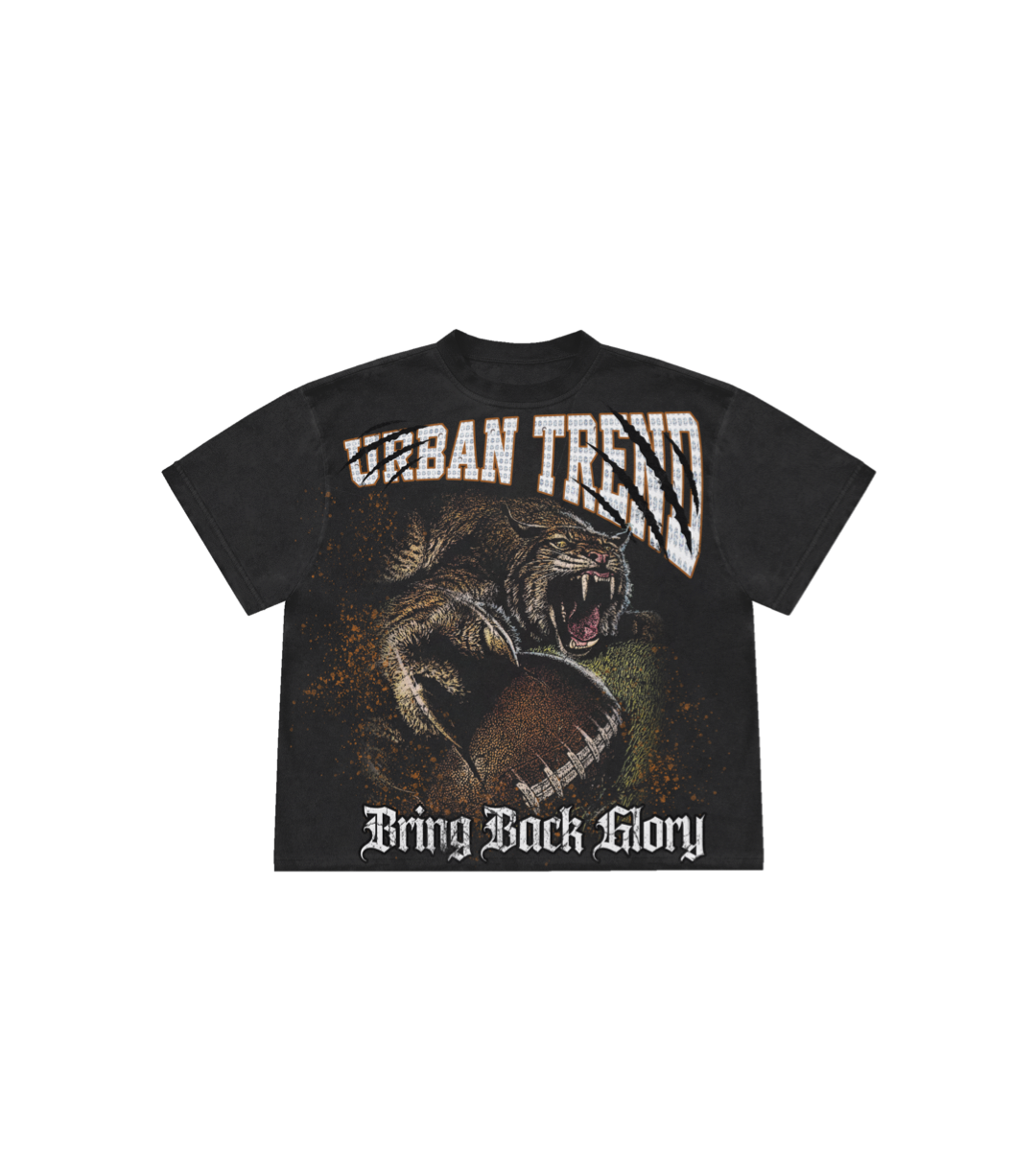 Glory Hunter Oversized Heavyweight Tee - Black