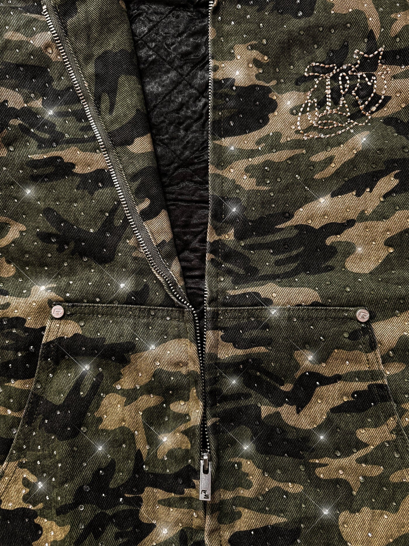 Diamond Camo Jacket - Khaki