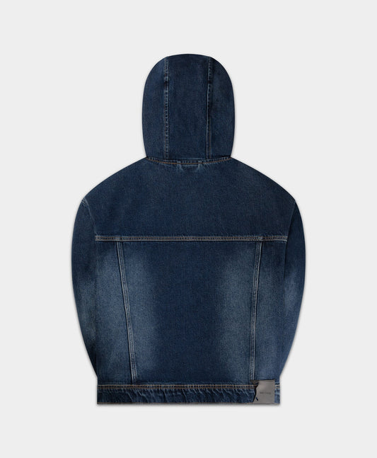 Blue Indigo Washed Denim Jacket