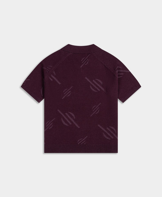 Potent Purple Monogram Polo Knit