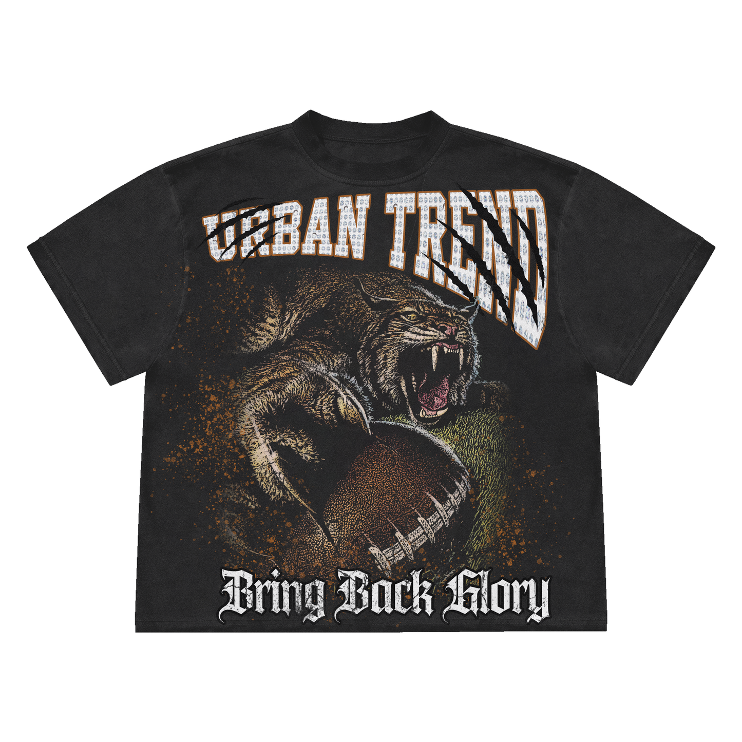 Glory Hunter Oversized Heavyweight Tee - Black