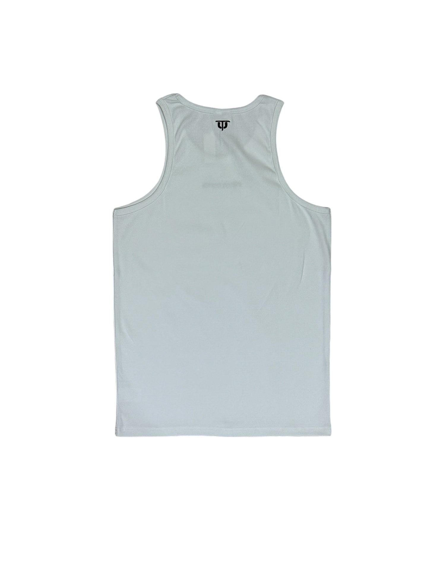 Embroidery Logo Tank Top - White