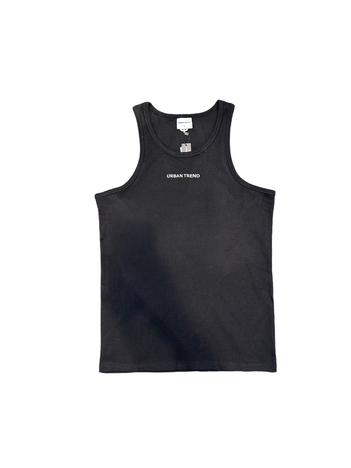 Embroidery Logo Tank Top - Black