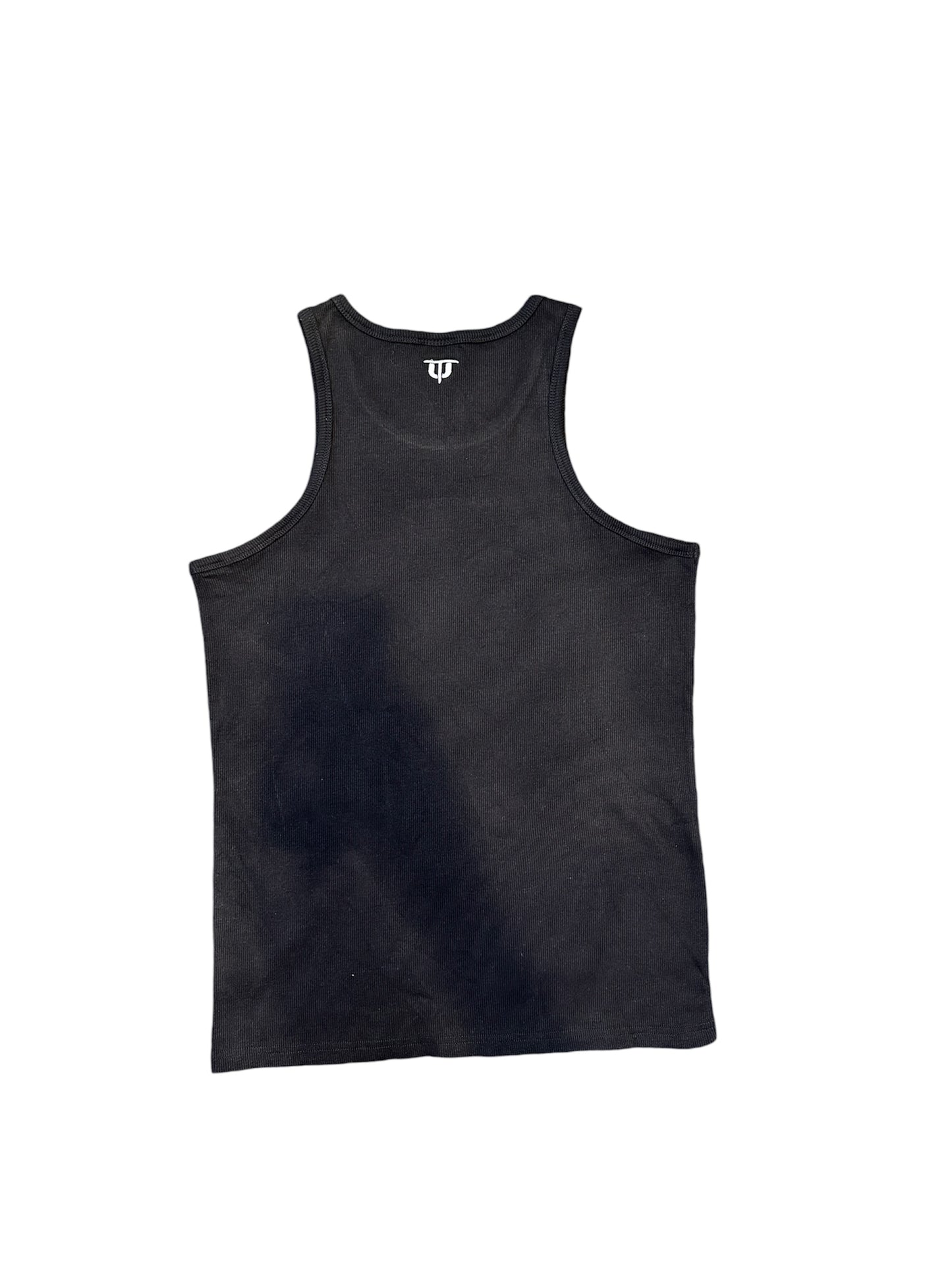 Embroidery Logo Tank Top - Black
