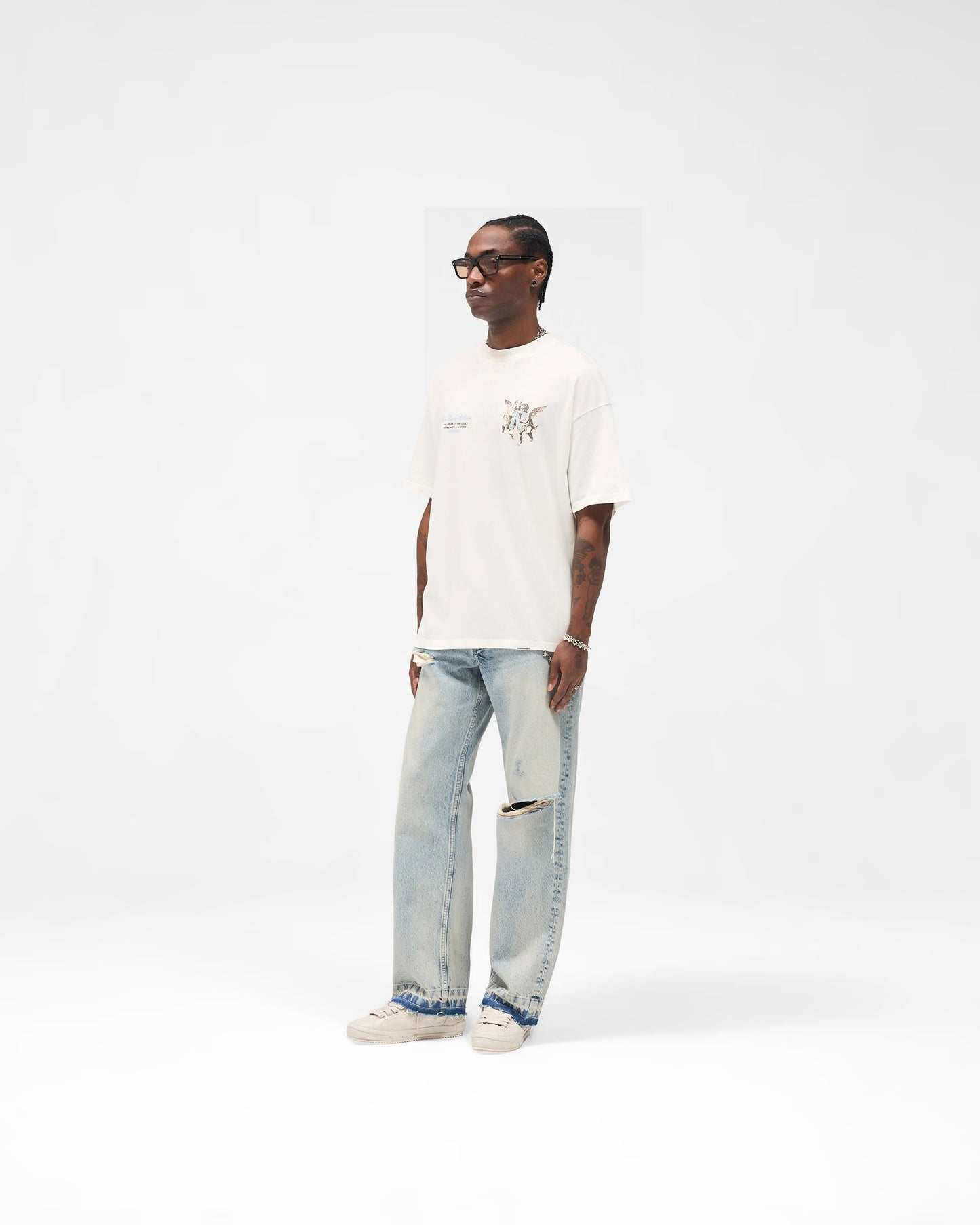 Legacy Cherubs T-Shirt - flat white