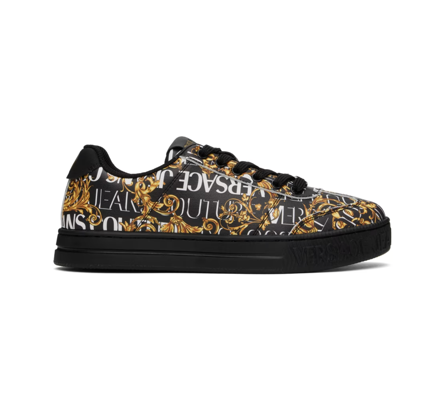 Black & Gold Court 88 Sneakers