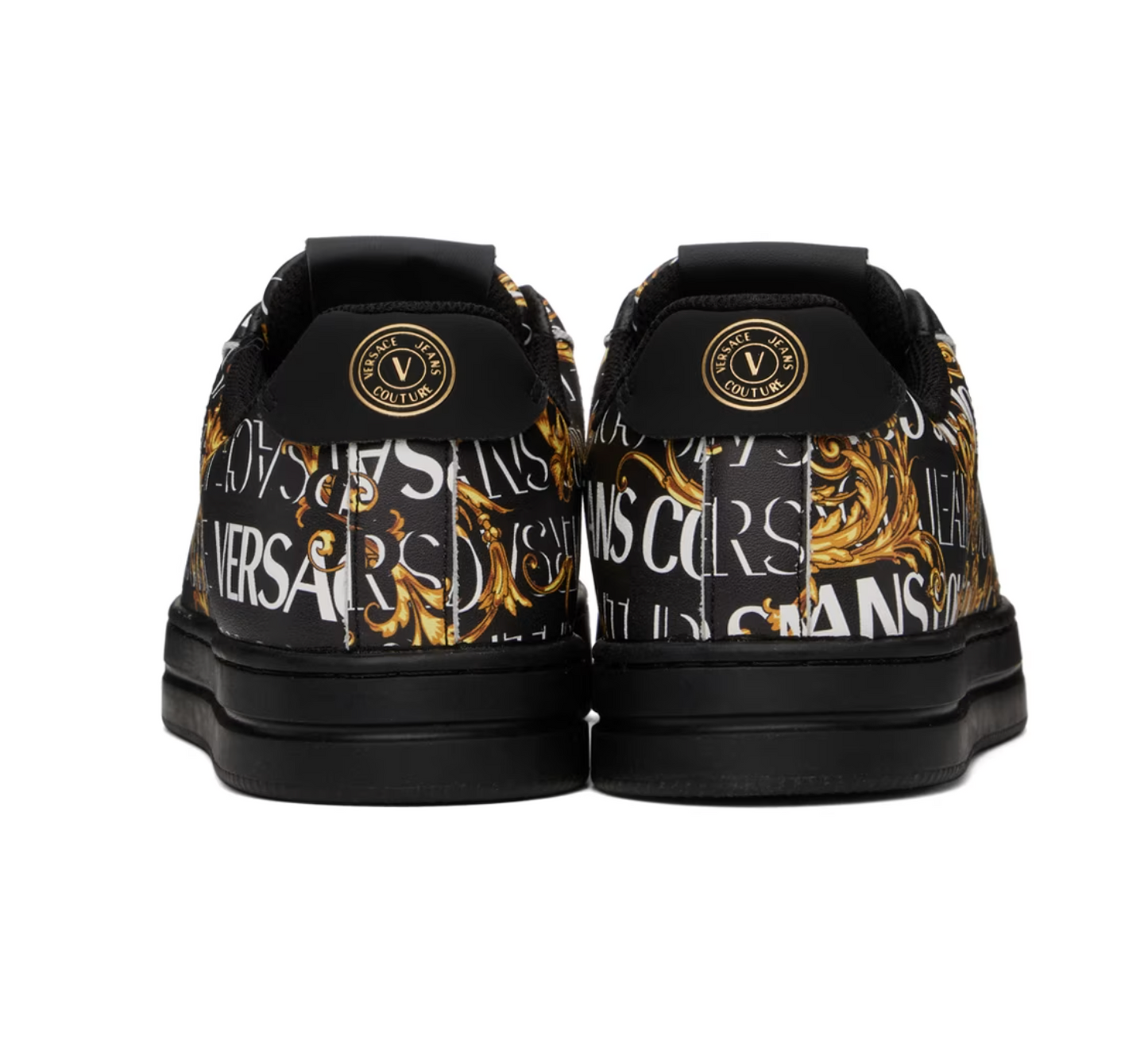 Black & Gold Court 88 Sneakers