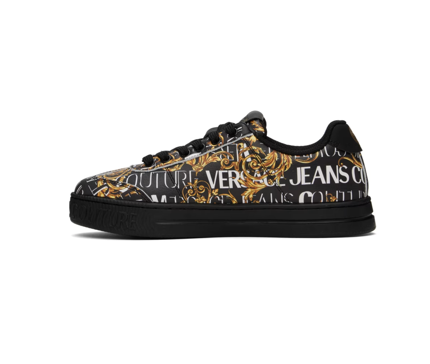 Black & Gold Court 88 Sneakers