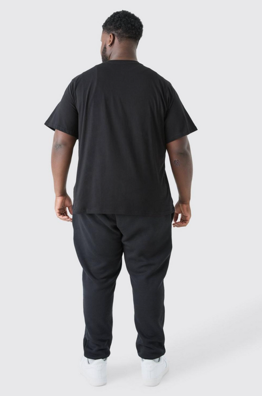 Plus Original Man Print T-shirt