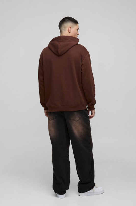 Relaxed Rigid Vintage Look Panelled Denim Jeans