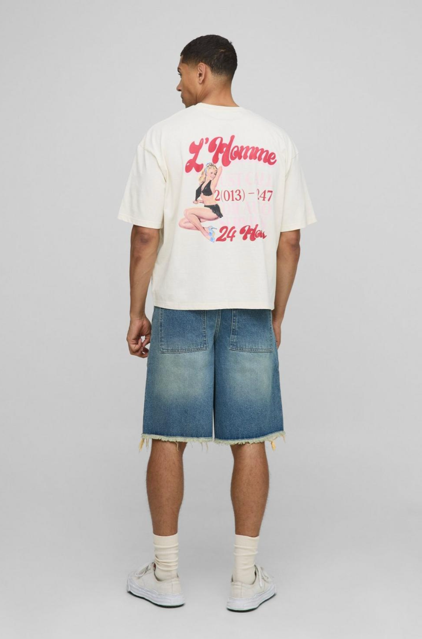 Regular Fit Embellished Tribal Carpenter Jorts