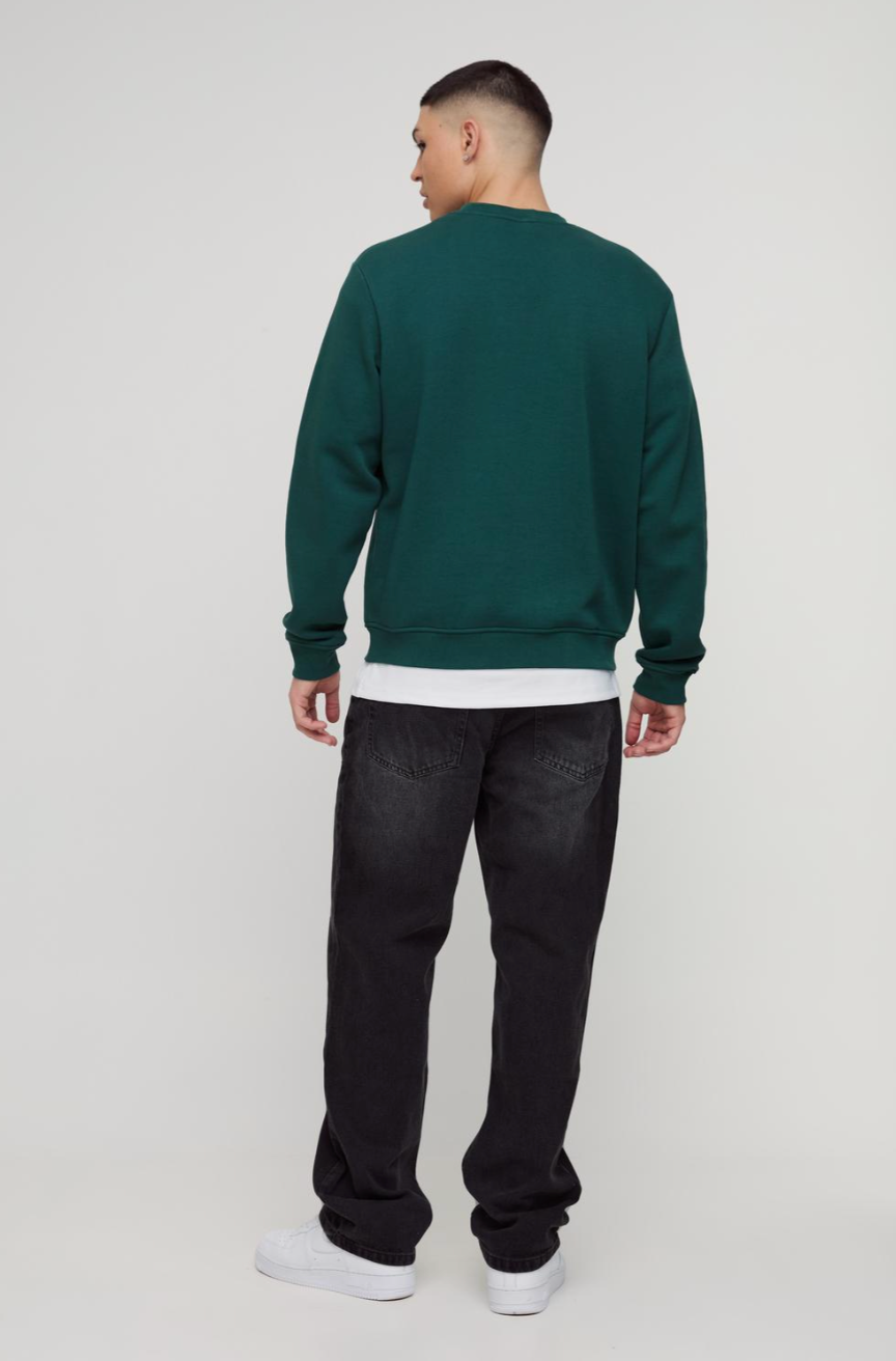 Relaxed Rigid Washed Jeans