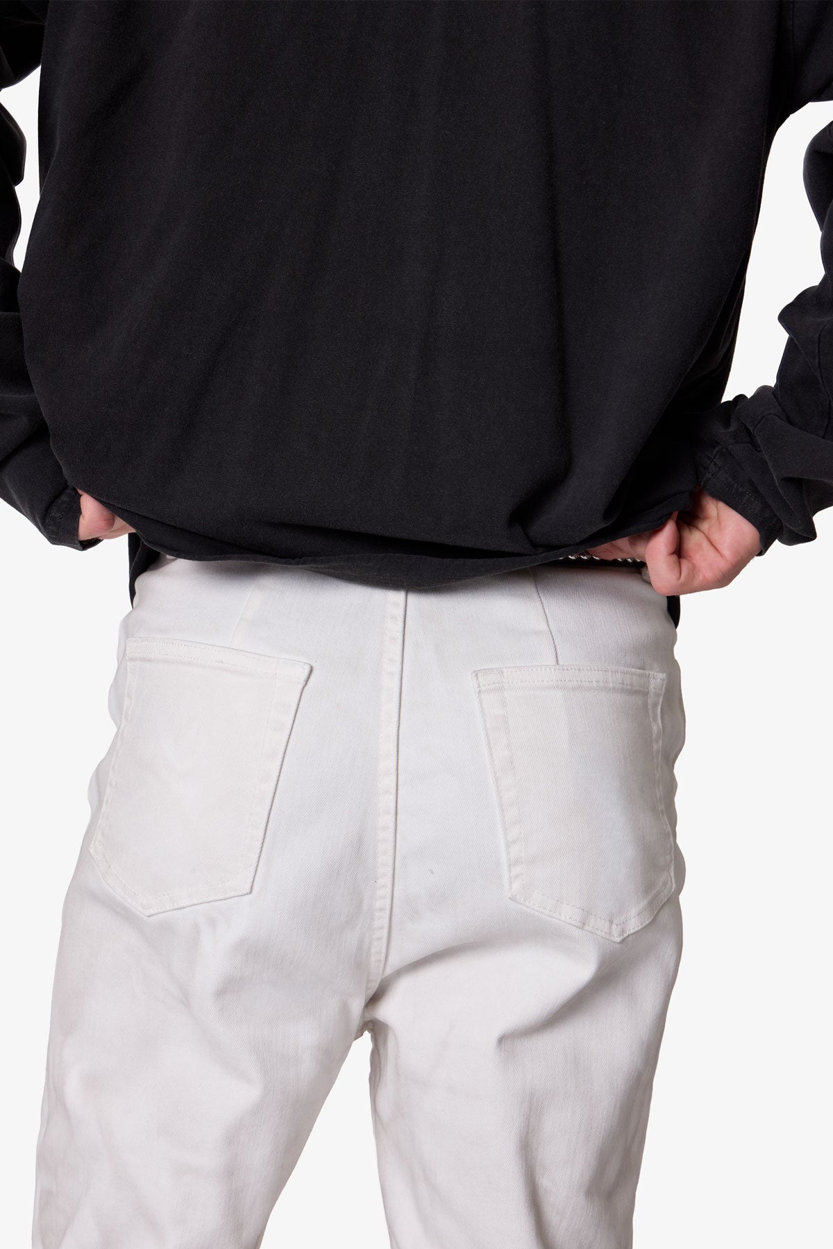 SUPER STACKED DENIM - WHITE
