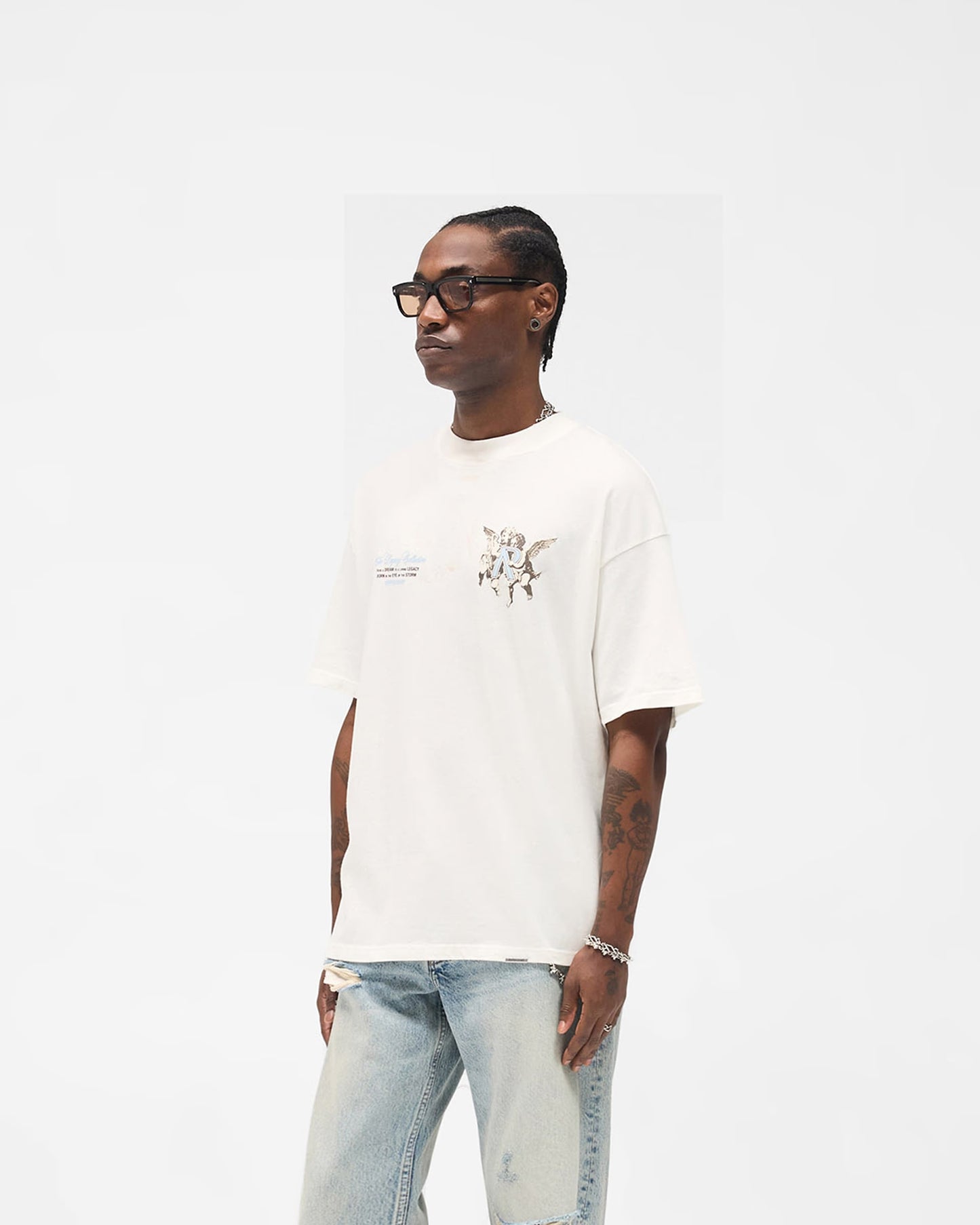 Legacy Cherubs T-Shirt - flat white