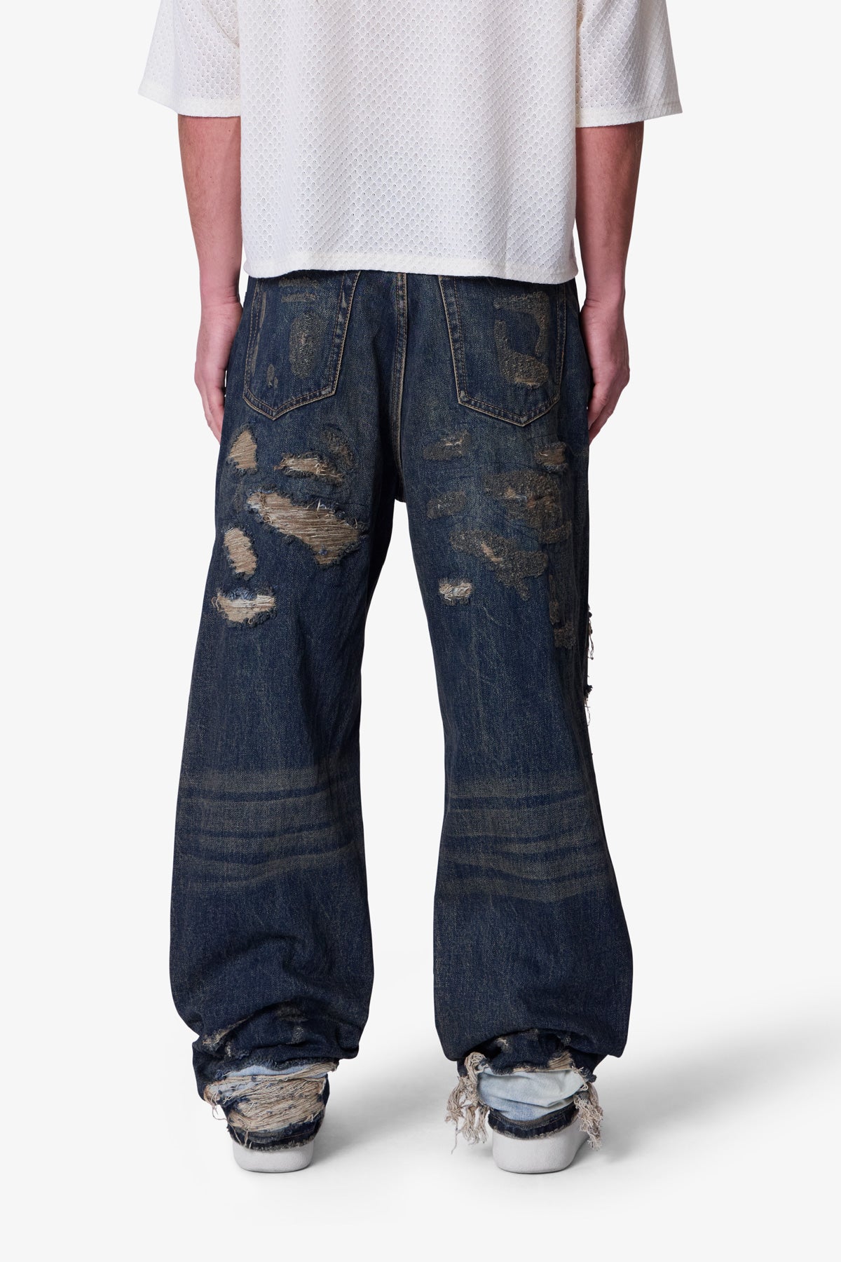 ULTRA BAGGY GASHED DENIM