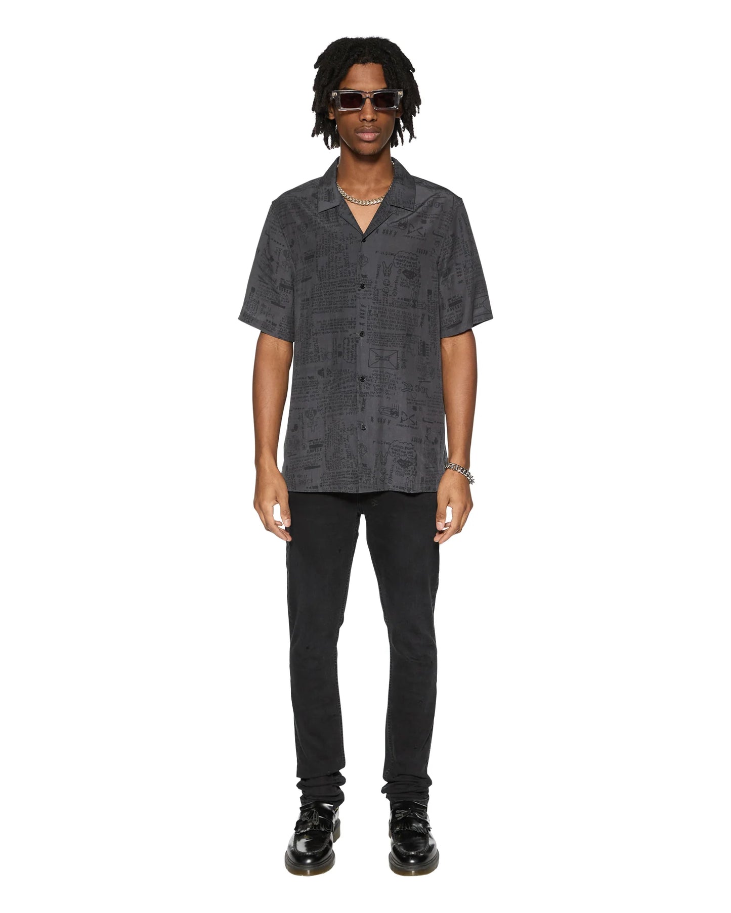 verses resort ss shirt black
