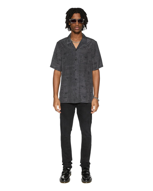 verses resort ss shirt black