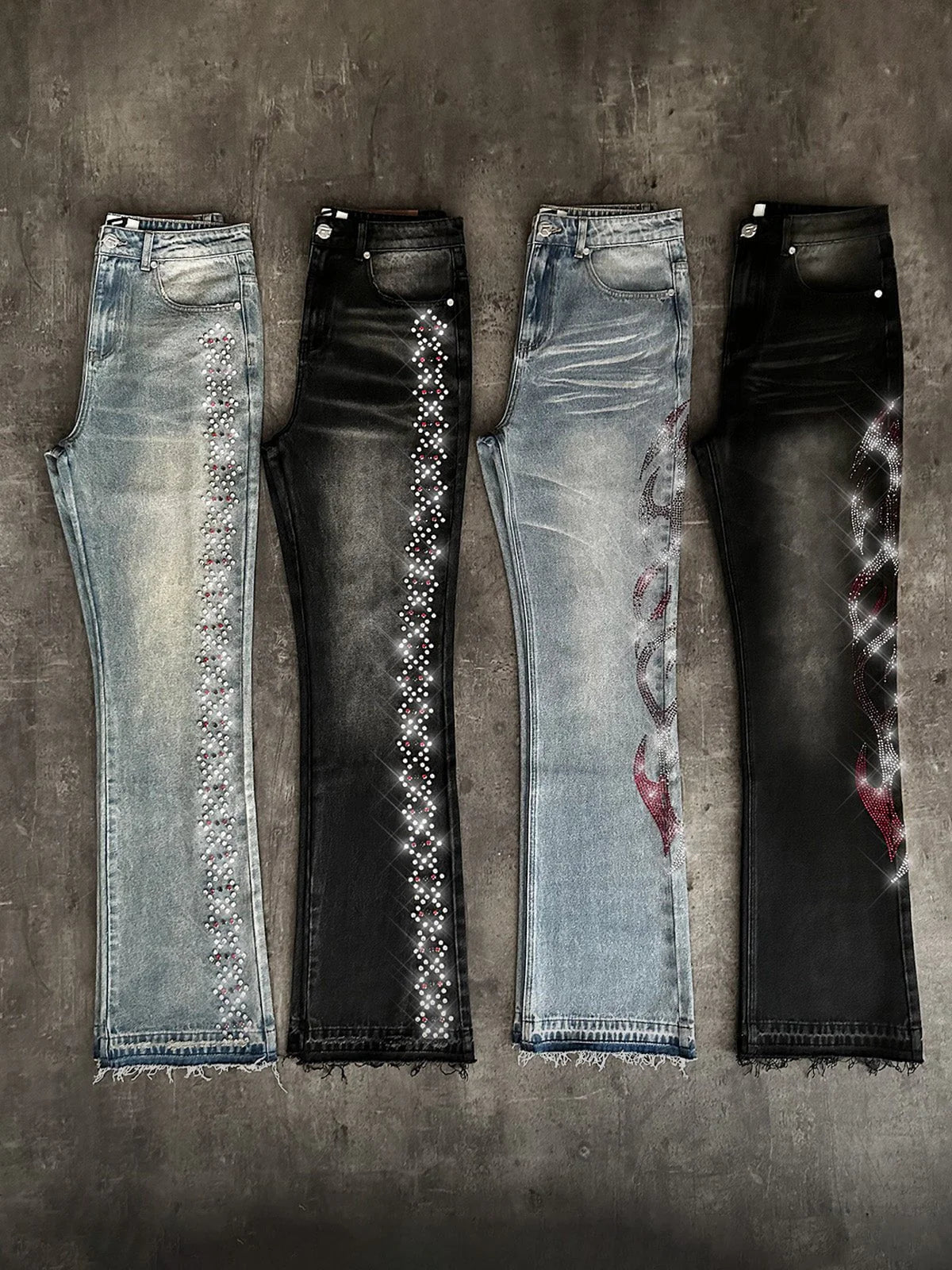 Viper Flames Denim - Black