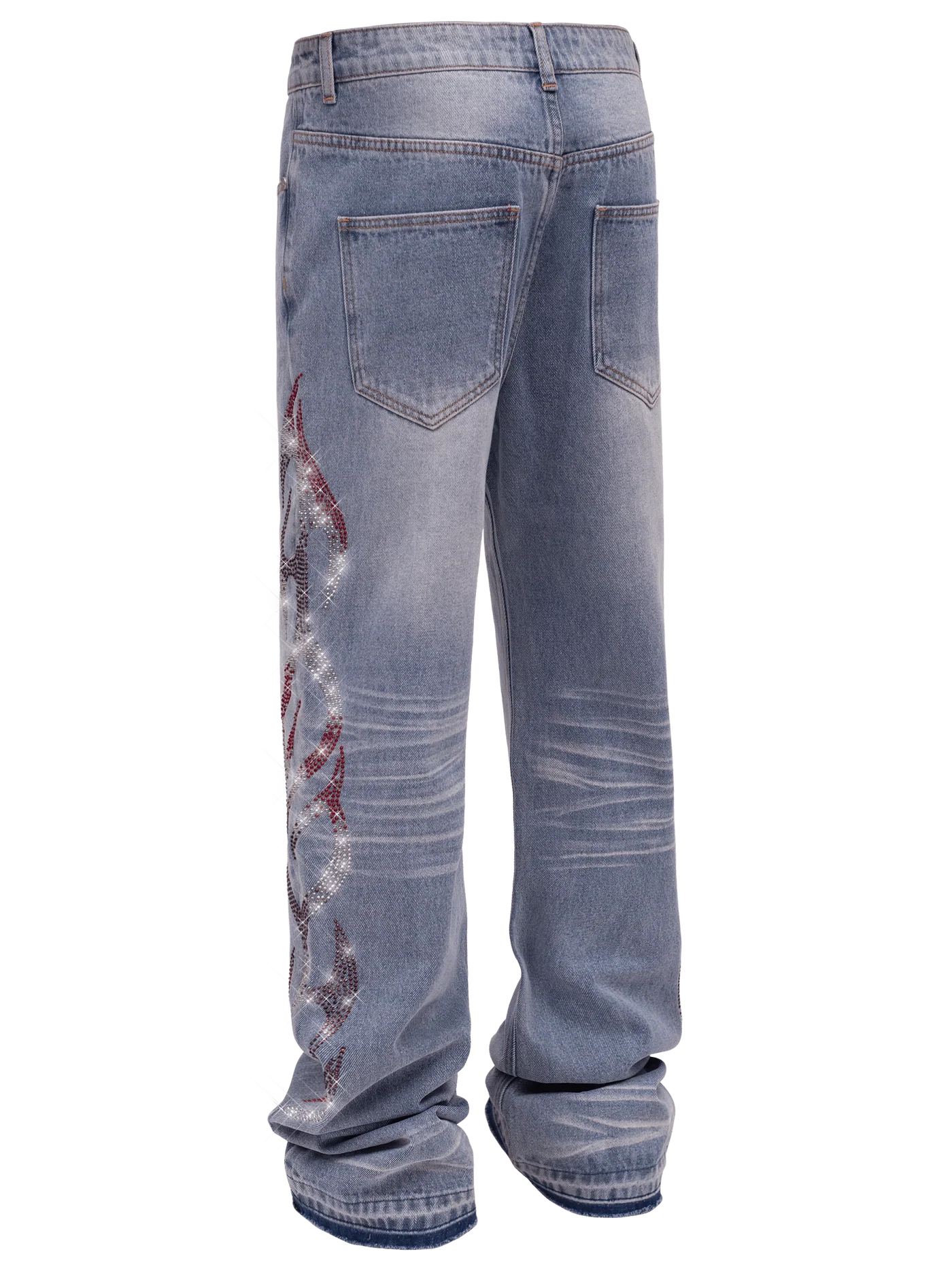 Viper Flames Denim - Light Stone