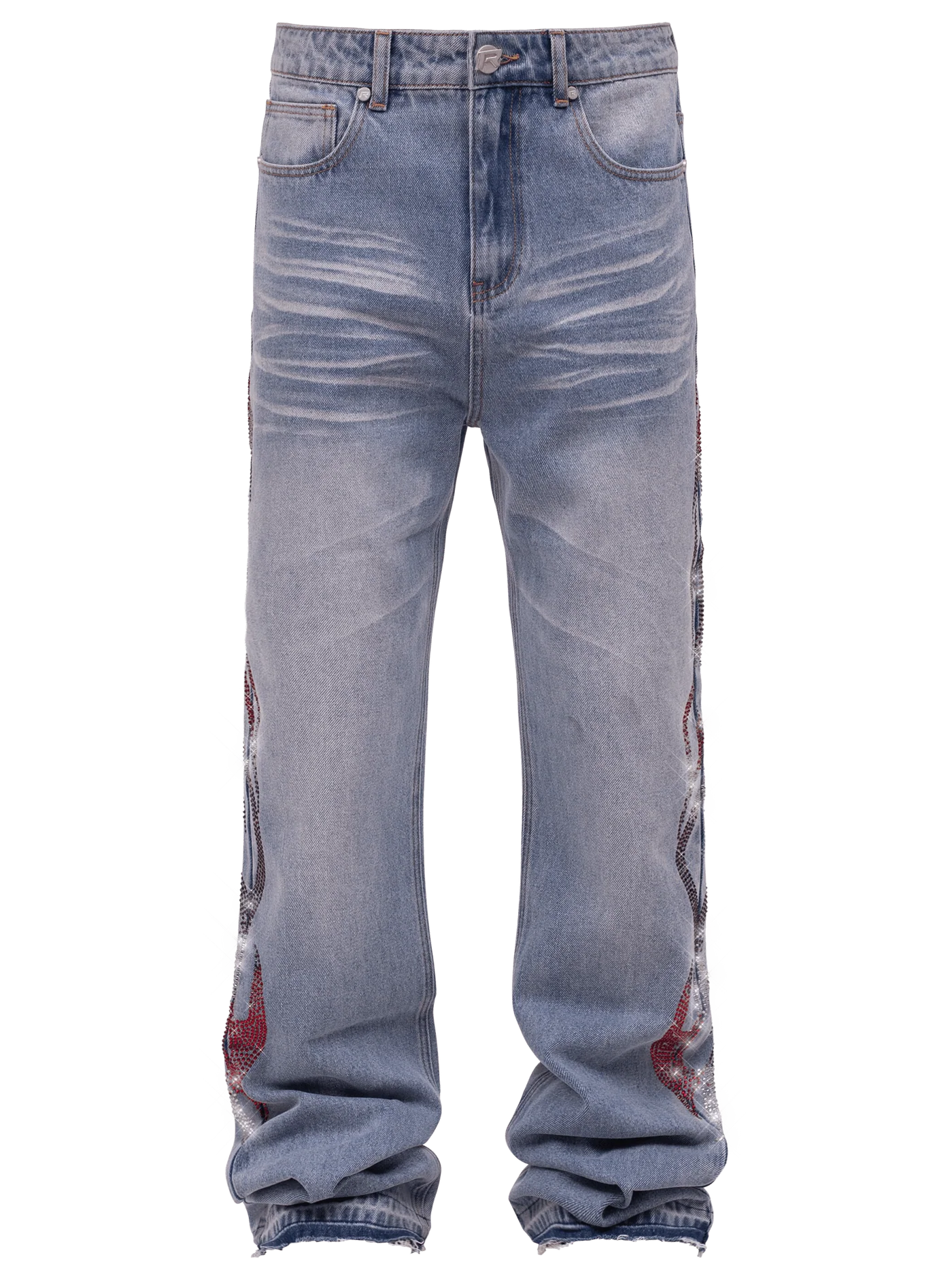 Viper Flames Denim - Light Stone