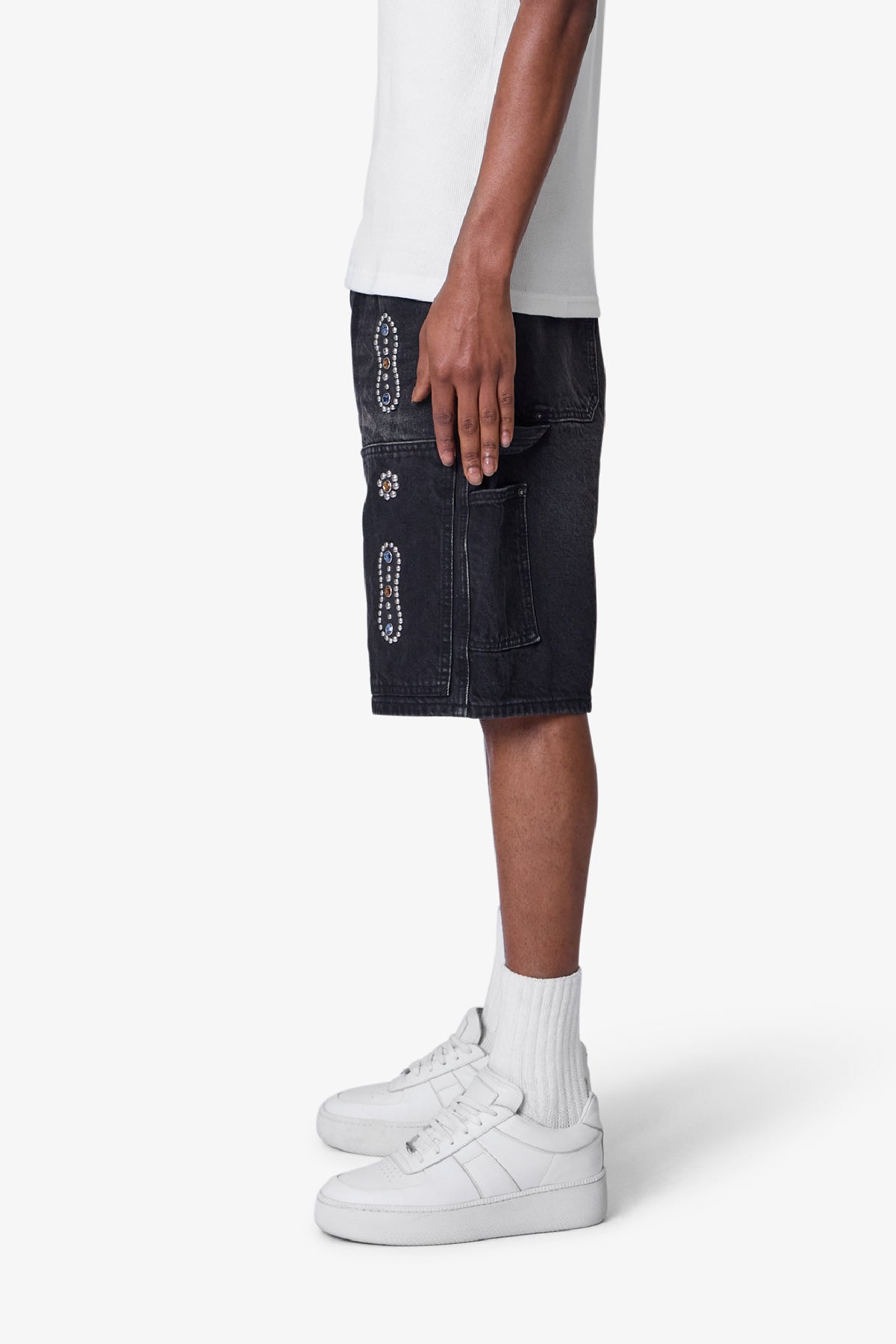 WESTERN JEWEL DENIM SHORTS