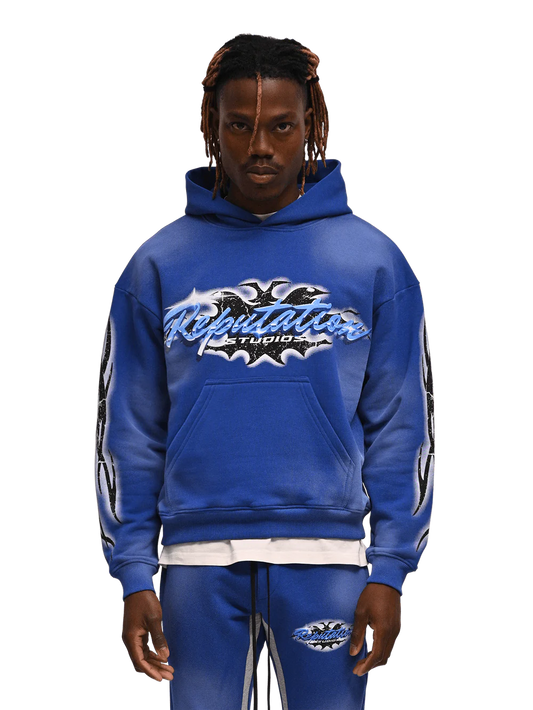 TRIBAL HOODIE - ROYAL BLUE