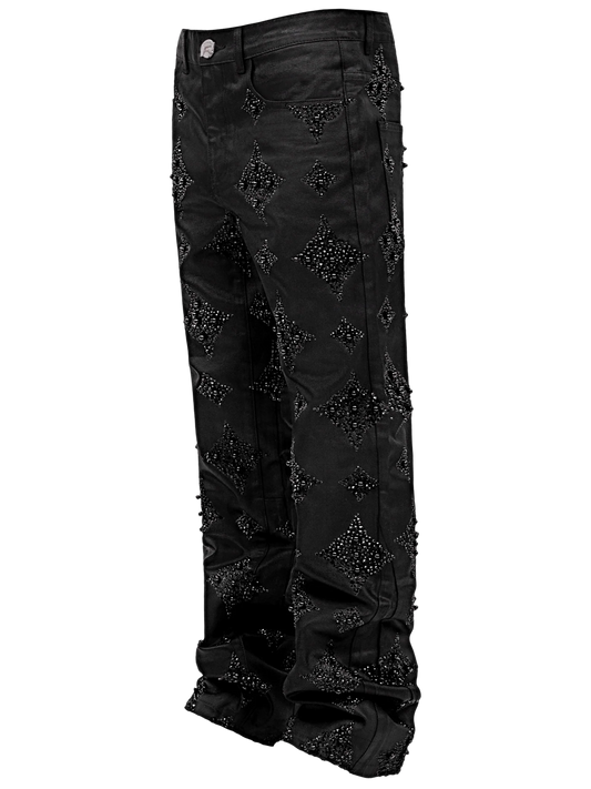 Black Wax Embellish Denim